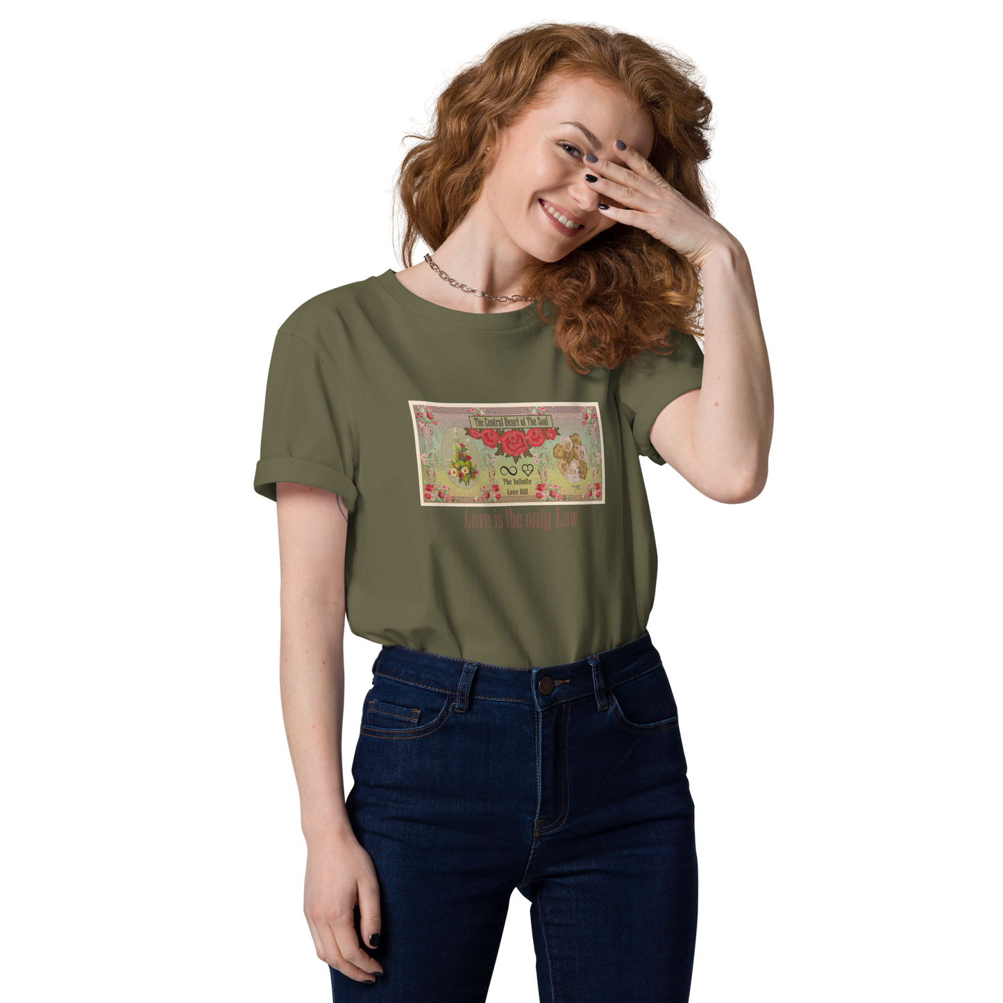 Love Bill Note Unisex Organic Cotton T-Shirt