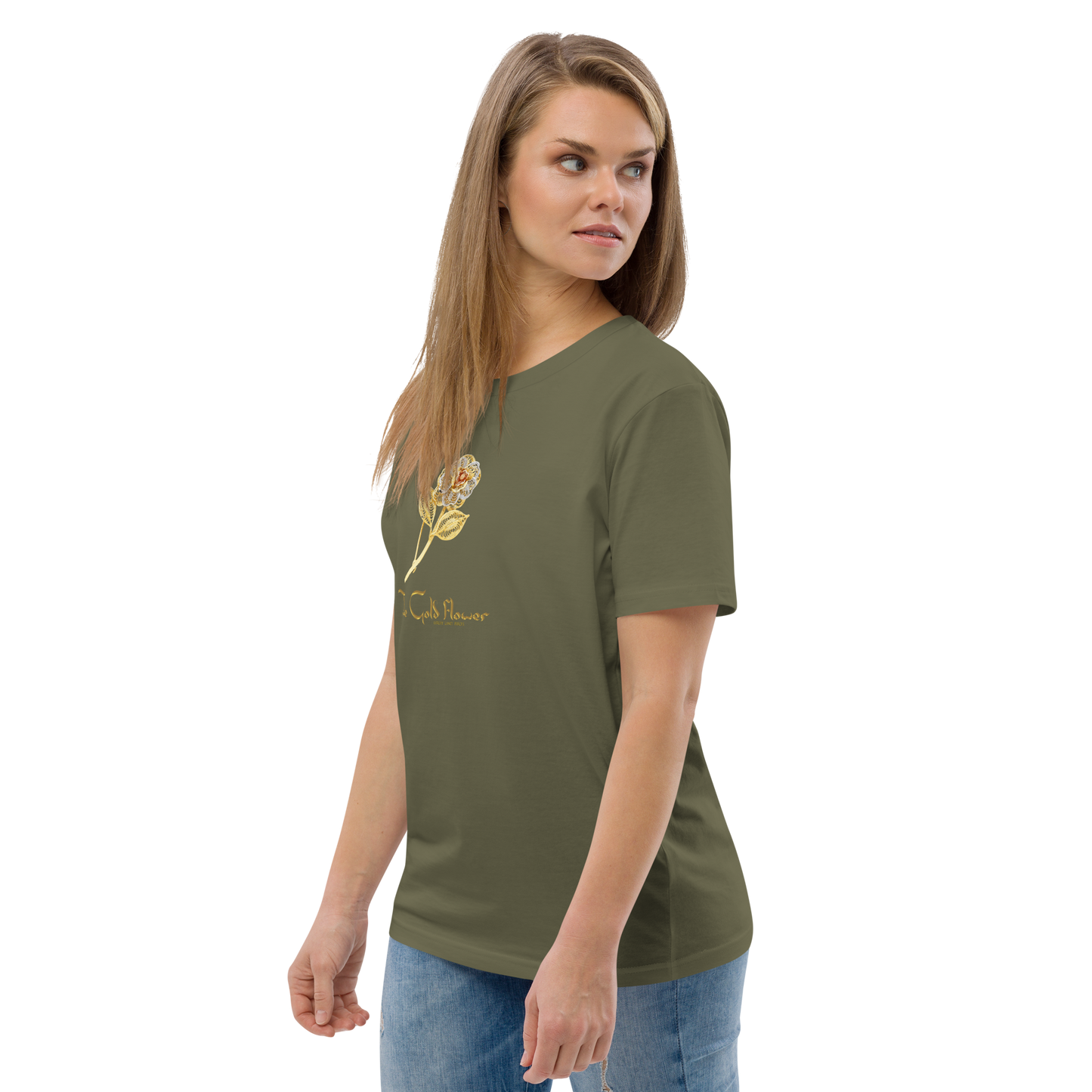 Golf Flower Unisex Organic Cotton T-Shirt
