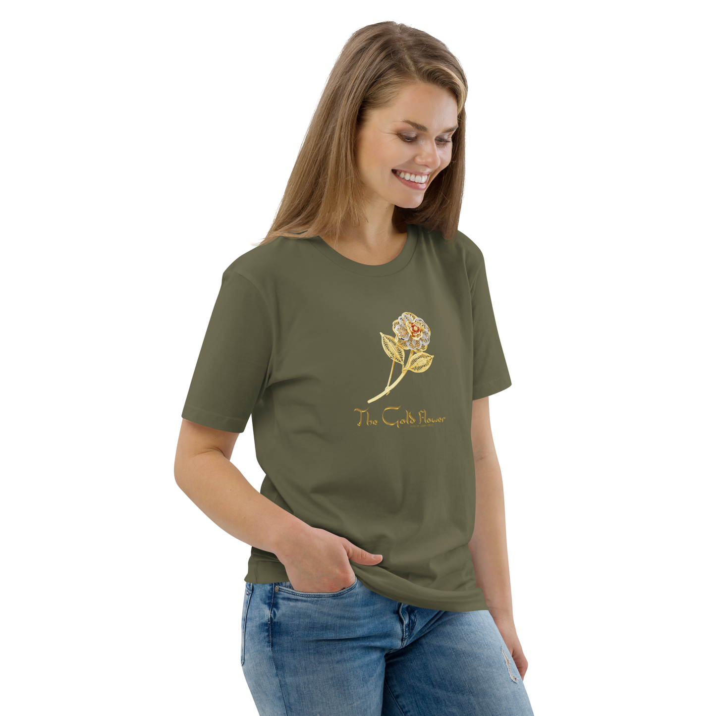 Golf Flower Unisex Organic Cotton T-Shirt