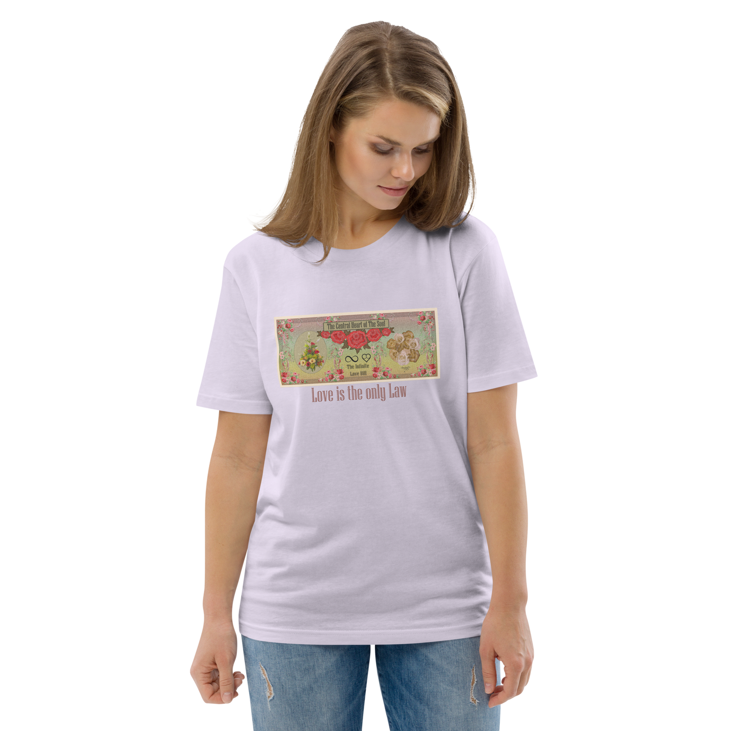 Love Bill Note Unisex Organic Cotton T-Shirt