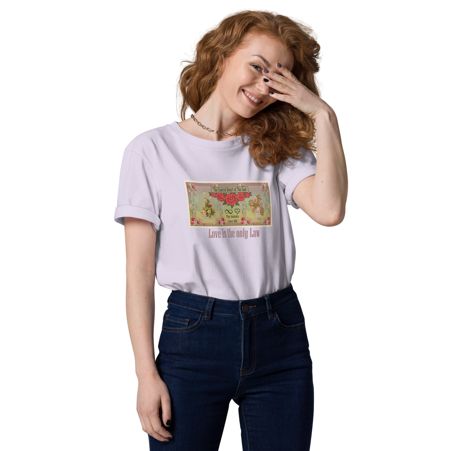Love Bill Note Unisex Organic Cotton T-Shirt