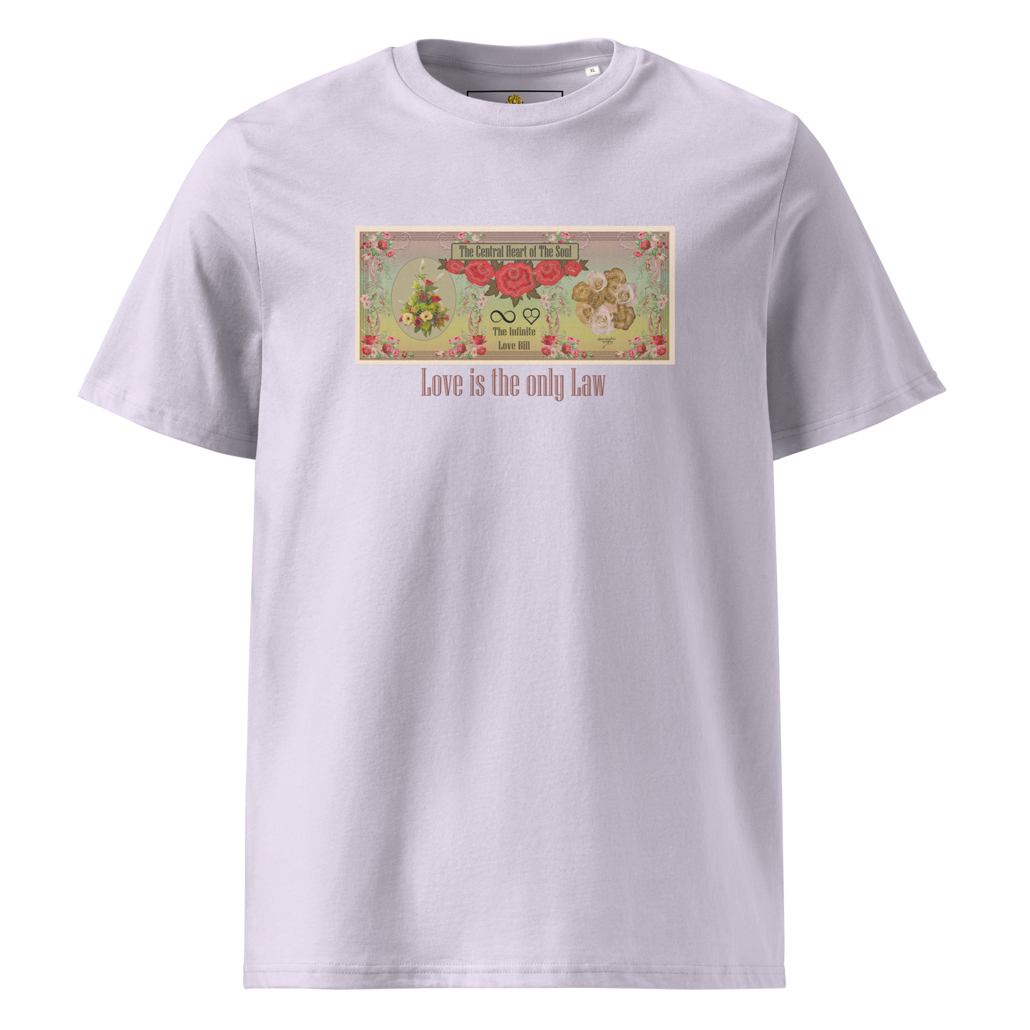 Love Bill Note Unisex Organic Cotton T-Shirt