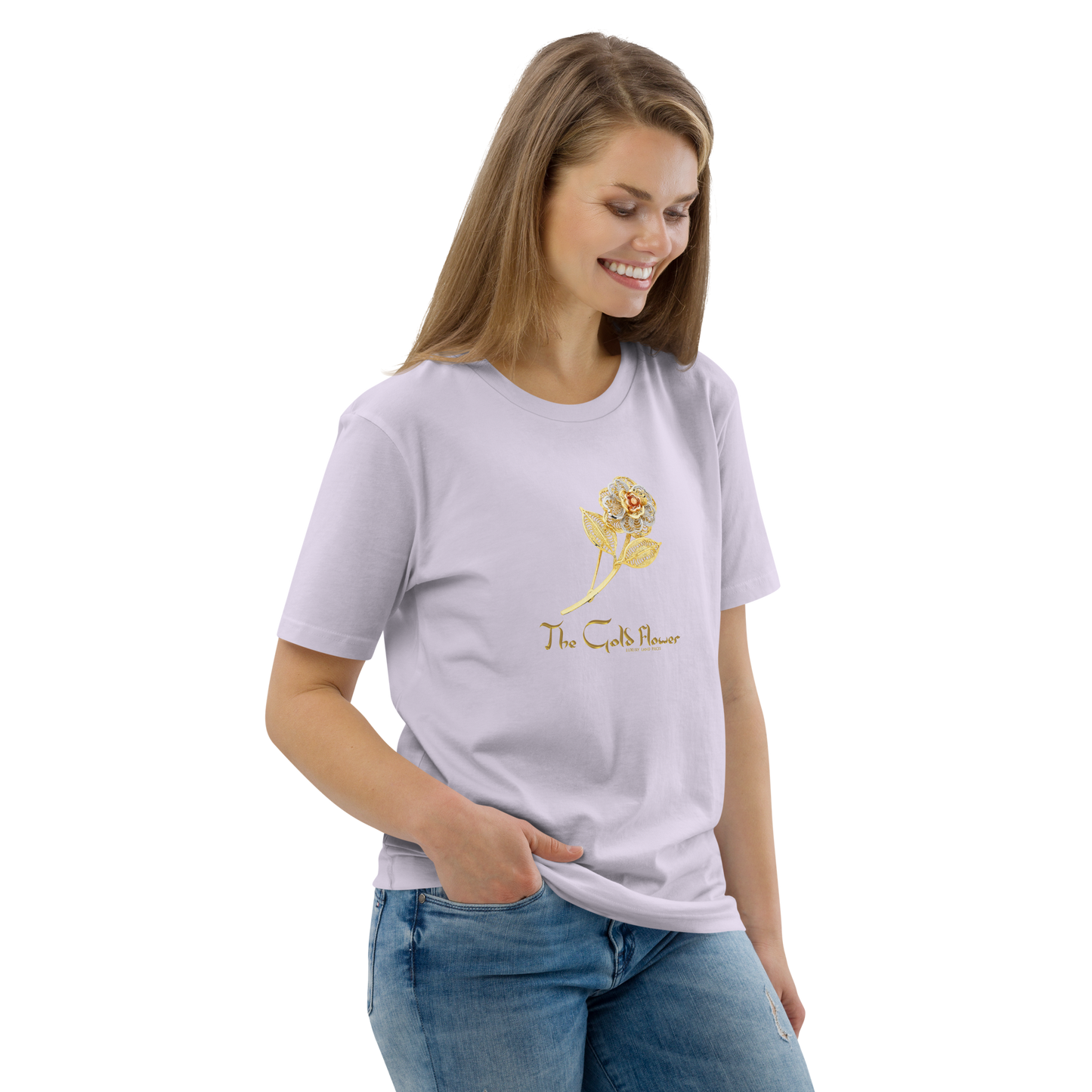 Golf Flower Unisex Organic Cotton T-Shirt