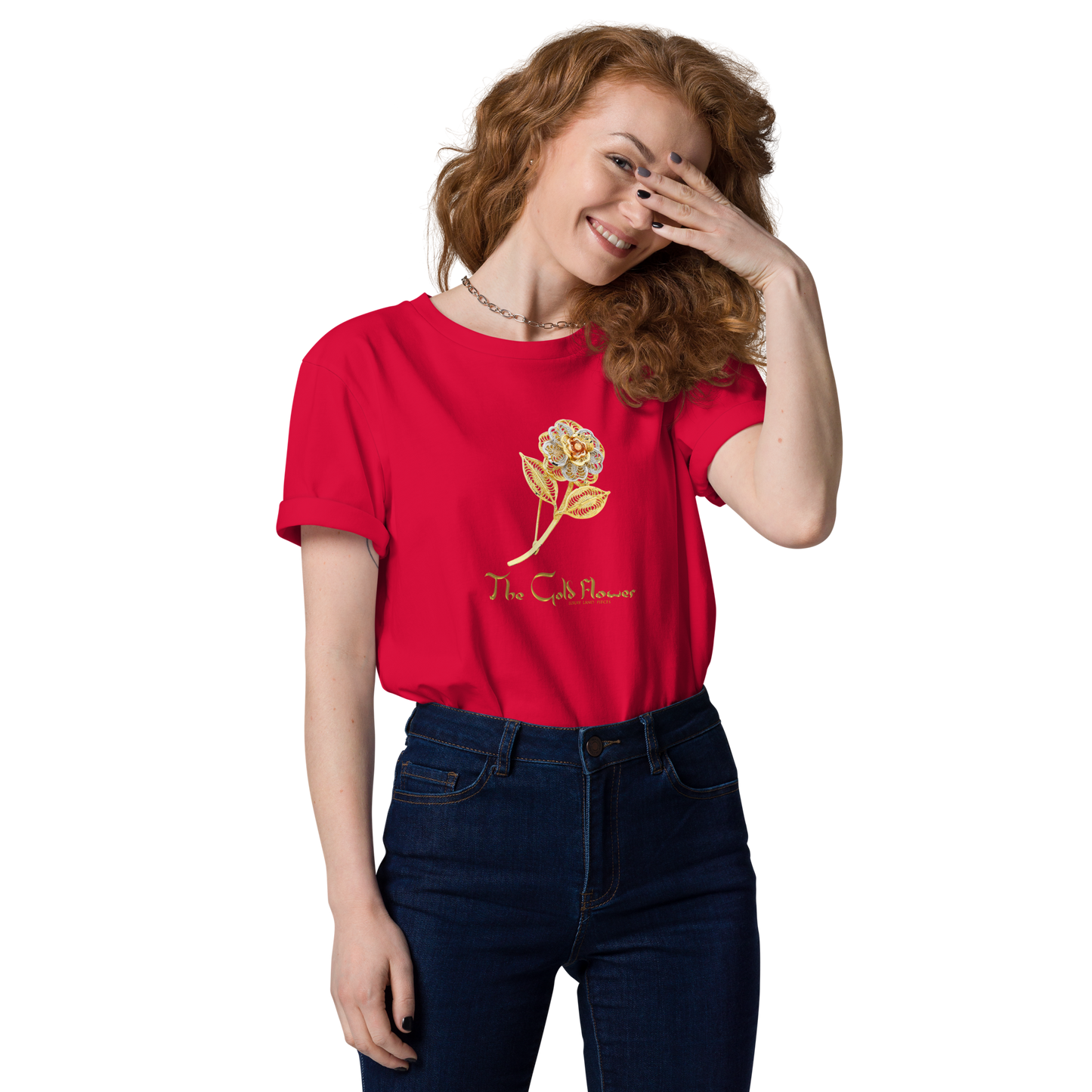 Golf Flower Unisex Organic Cotton T-Shirt