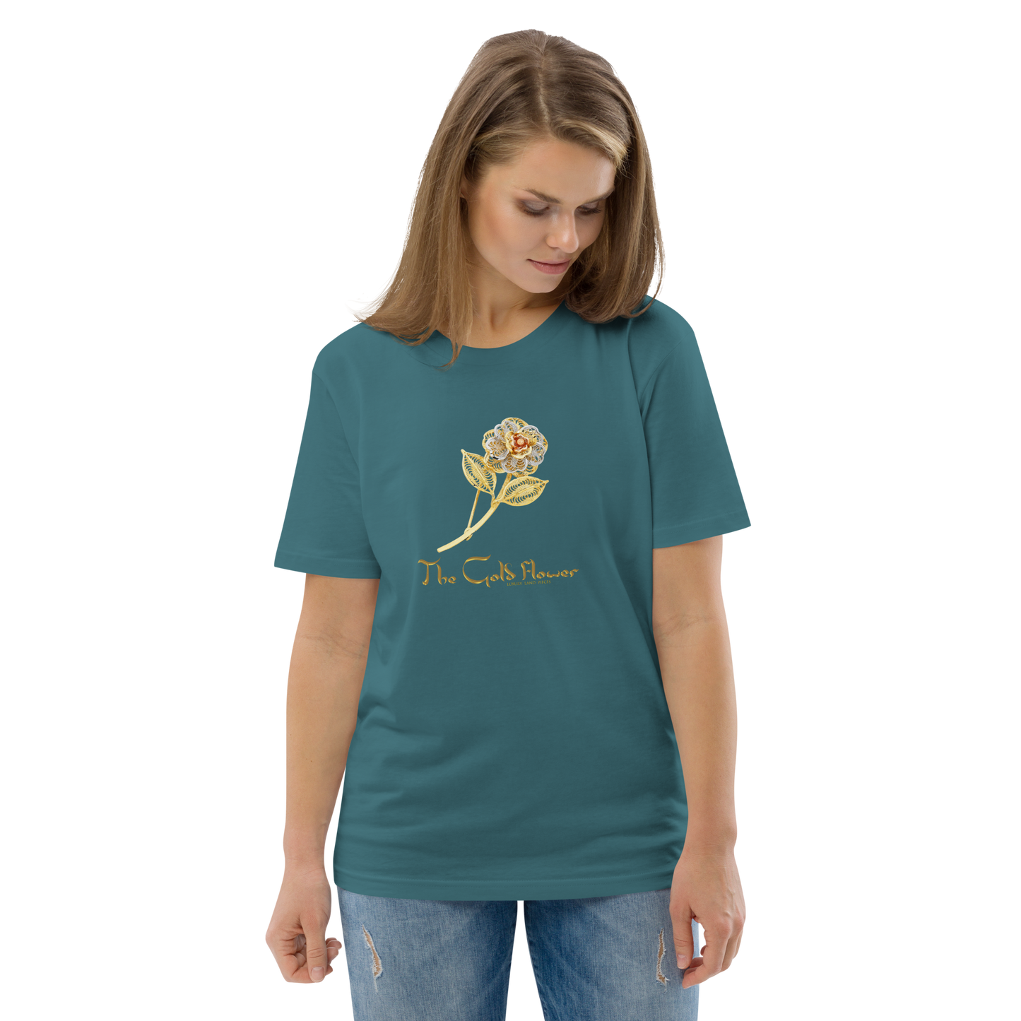 Golf Flower Unisex Organic Cotton T-Shirt