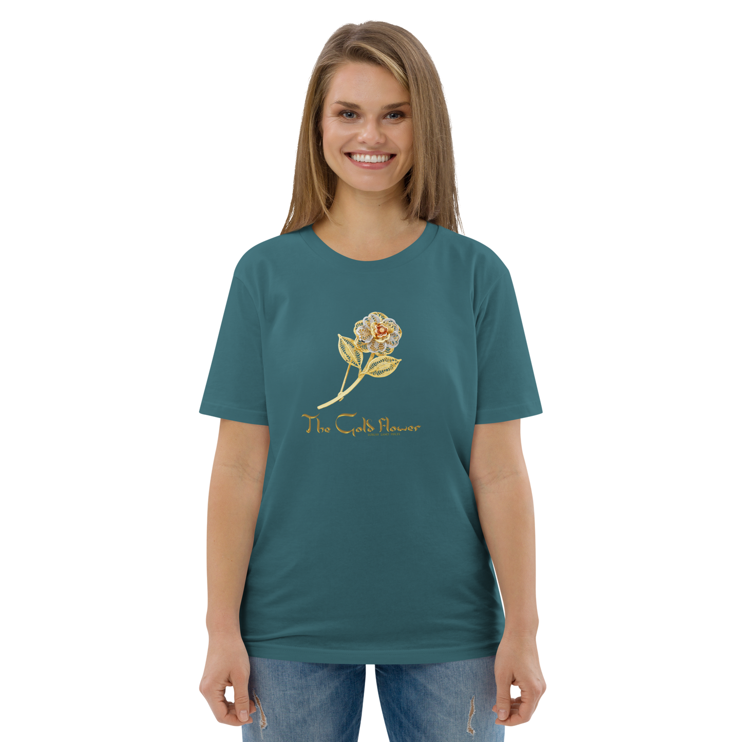 Golf Flower Unisex Organic Cotton T-Shirt