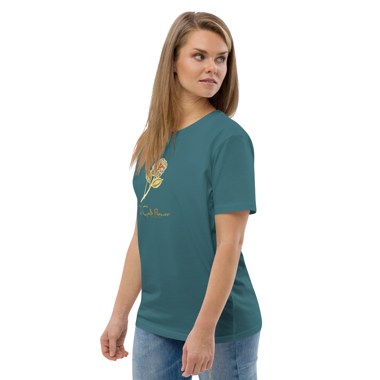 Golf Flower Unisex Organic Cotton T-Shirt