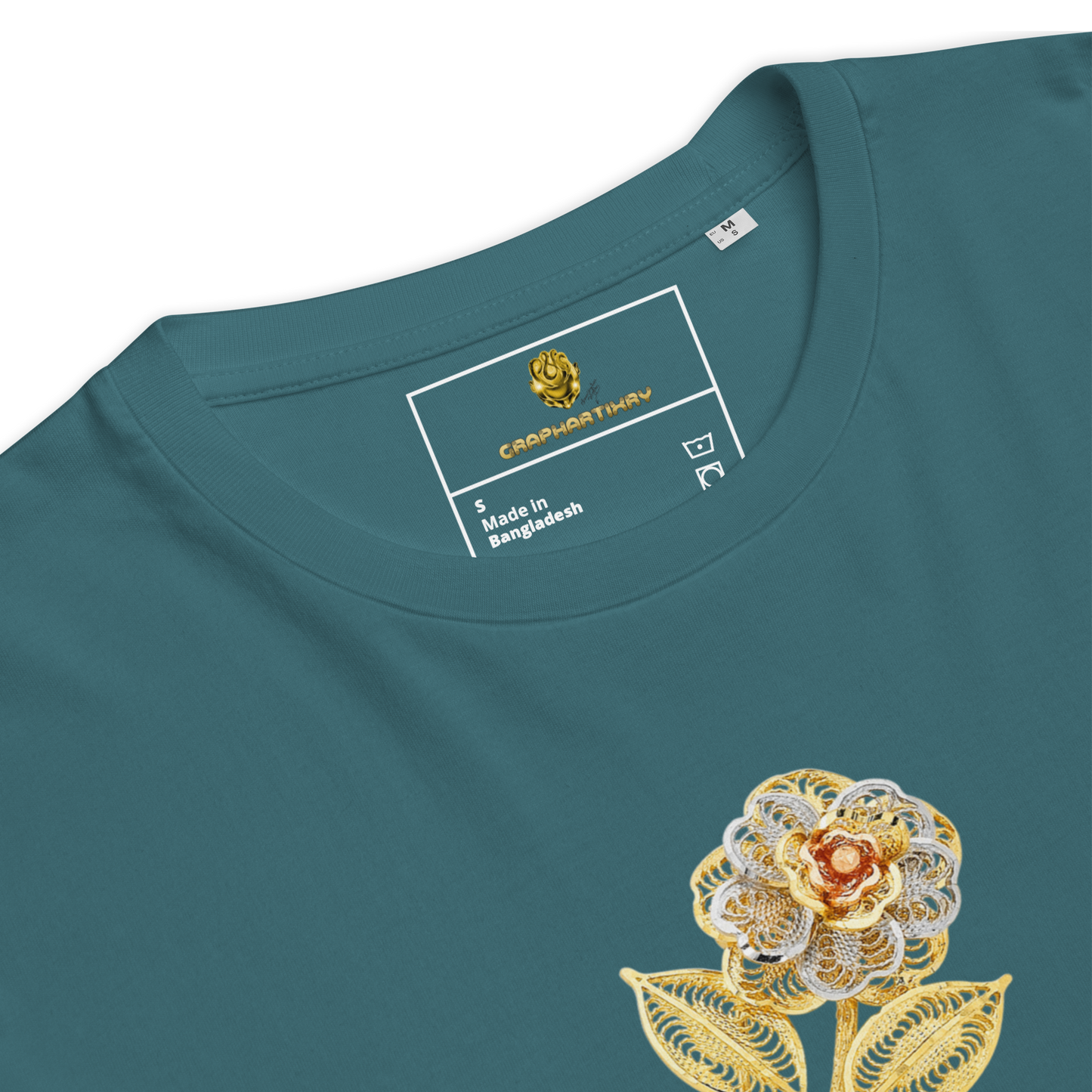 Golf Flower Unisex Organic Cotton T-Shirt
