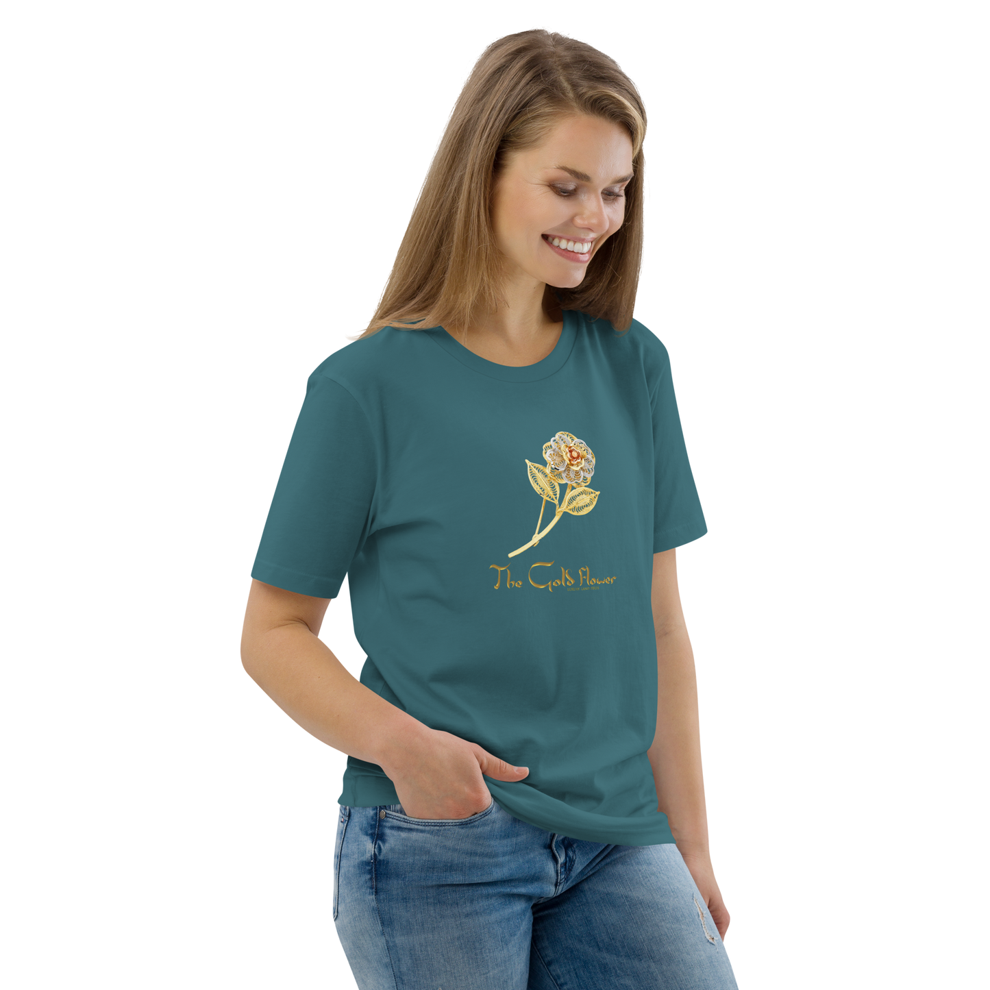 Golf Flower Unisex Organic Cotton T-Shirt
