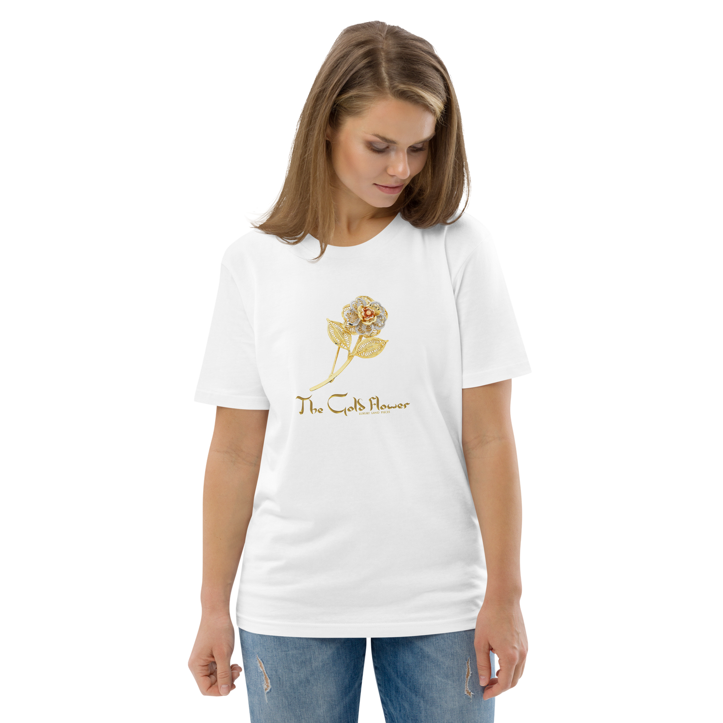 Golf Flower Unisex Organic Cotton T-Shirt