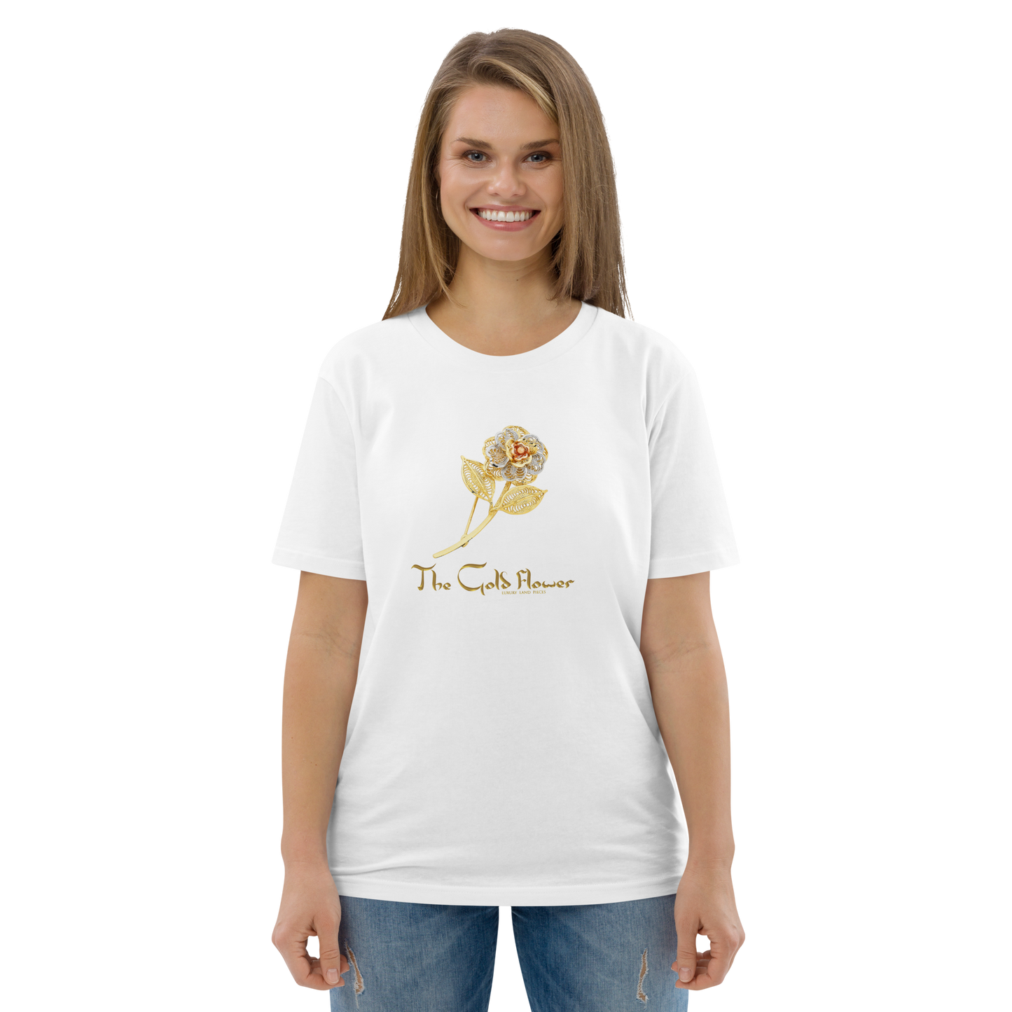 Golf Flower Unisex Organic Cotton T-Shirt