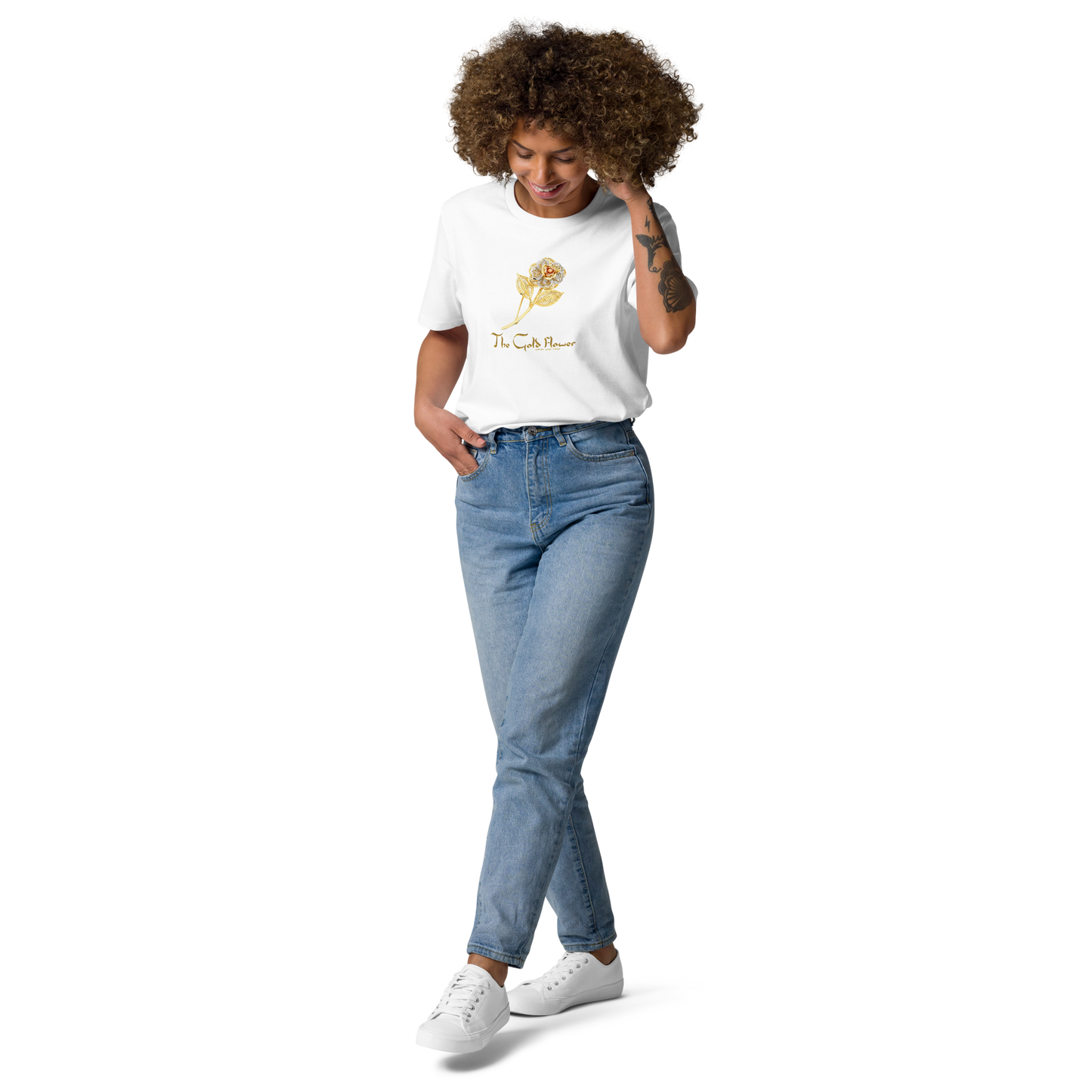 Golf Flower Unisex Organic Cotton T-Shirt