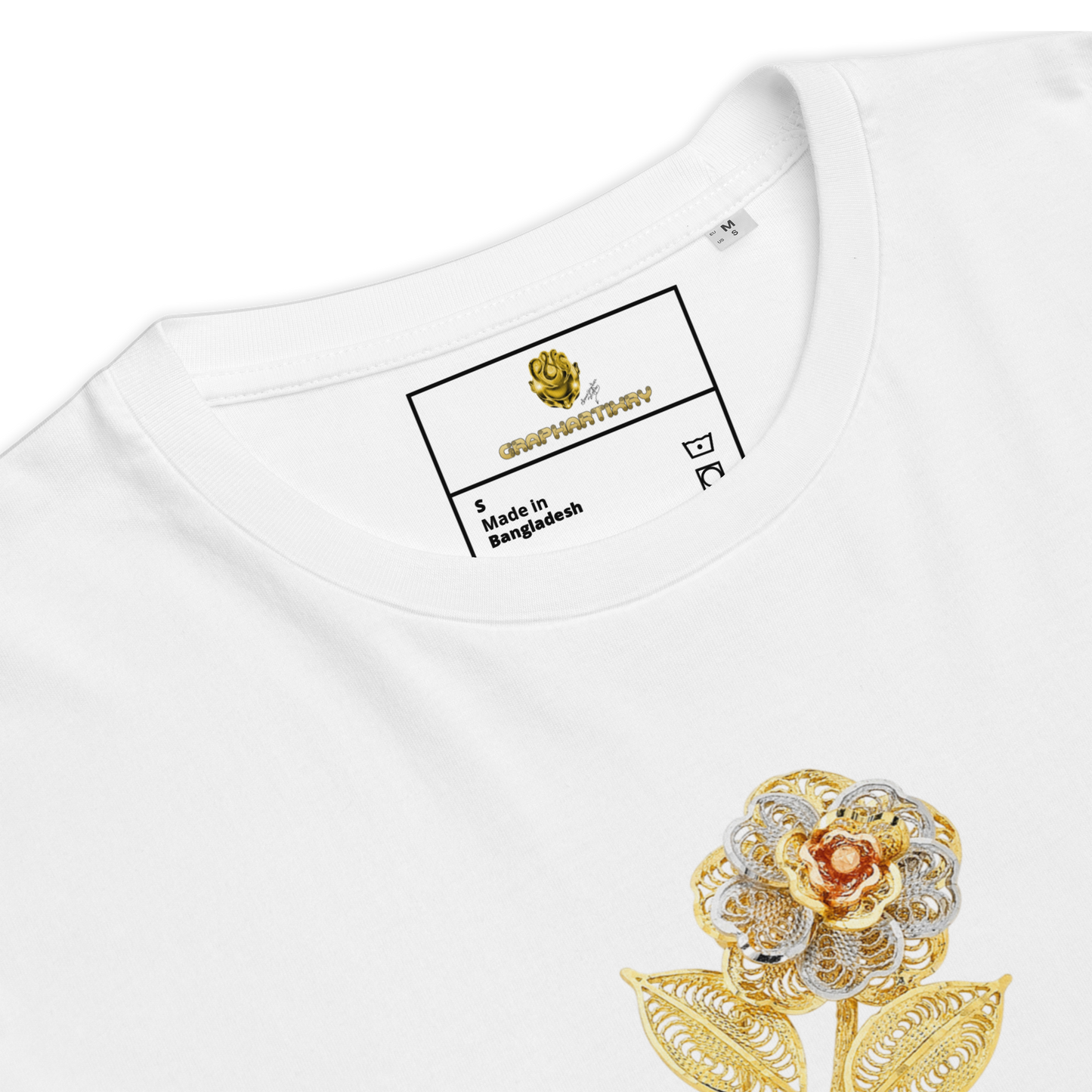 Golf Flower Unisex Organic Cotton T-Shirt