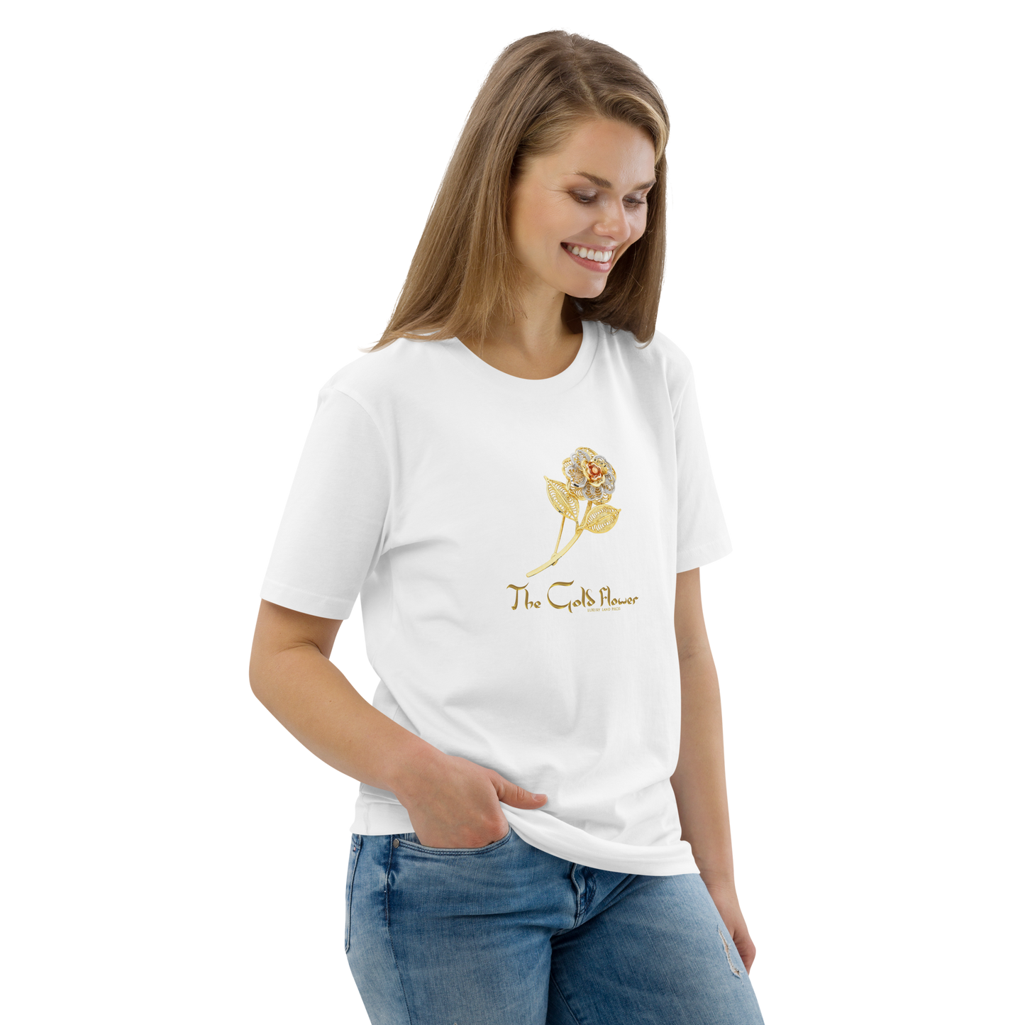 Golf Flower Unisex Organic Cotton T-Shirt