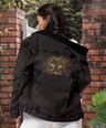 Lion Head Unisex Sherpa Jacket - Graphartixry