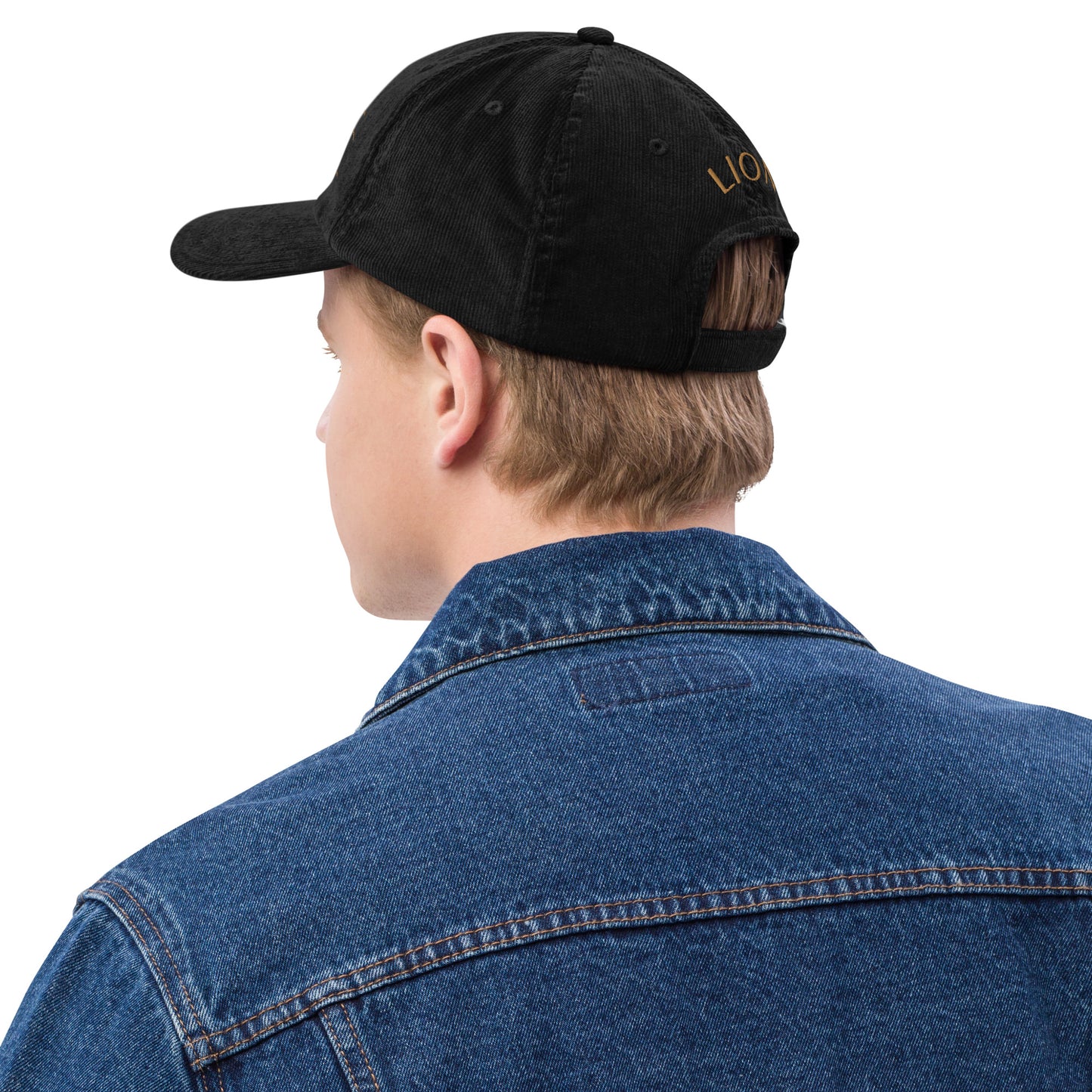 Lion Head Corduroy Cap - Graphartixry - baseball cap, unisex pullover hoodie, graphic tees, long hooded sweatshirt, eco friendly bomber jacket, unisex denim jacket, Crossbody Bag, hard case for iPhone, rubber case for airpods, case for Samsung -  Graphartixry