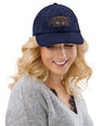 Lion Head Corduroy Cap - Graphartixry - baseball cap, unisex pullover hoodie, graphic tees, long hooded sweatshirt, eco friendly bomber jacket, unisex denim jacket, Crossbody Bag, hard case for iPhone, rubber case for airpods, case for Samsung -  Graphartixry