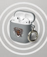 Rubber case for AirPods® Lion head - Graphartixry - baseball cap, unisex pullover hoodie, graphic tees, long hooded sweatshirt, eco friendly bomber jacket, unisex denim jacket, Crossbody Bag, hard case for iPhone, rubber case for airpods, case for Samsung -  Graphartixry