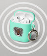 Rubber case for AirPods® Lion head - Graphartixry - baseball cap, unisex pullover hoodie, graphic tees, long hooded sweatshirt, eco friendly bomber jacket, unisex denim jacket, Crossbody Bag, hard case for iPhone, rubber case for airpods, case for Samsung -  Graphartixry