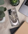 Silver Lion Head Samsung Case - Graphartixry - baseball cap, unisex pullover hoodie, graphic tees, long hooded sweatshirt, eco friendly bomber jacket, unisex denim jacket, Crossbody Bag, hard case for iPhone, rubber case for airpods, case for Samsung -  Graphartixry