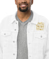 Lion Head Unisex Denim Jacket - Graphartixry - baseball cap, unisex pullover hoodie, graphic tees, long hooded sweatshirt, eco friendly bomber jacket, unisex denim jacket, Crossbody Bag, hard case for iPhone, rubber case for airpods, case for Samsung -  Graphartixry